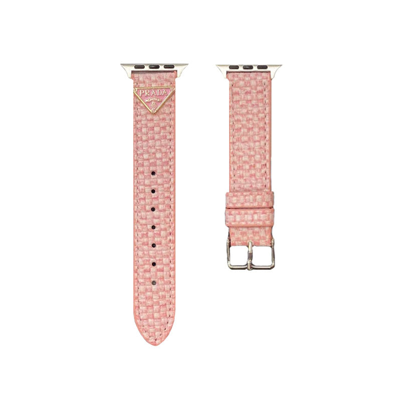 Knit Prada Apple Watch Band Pink-BZK240509