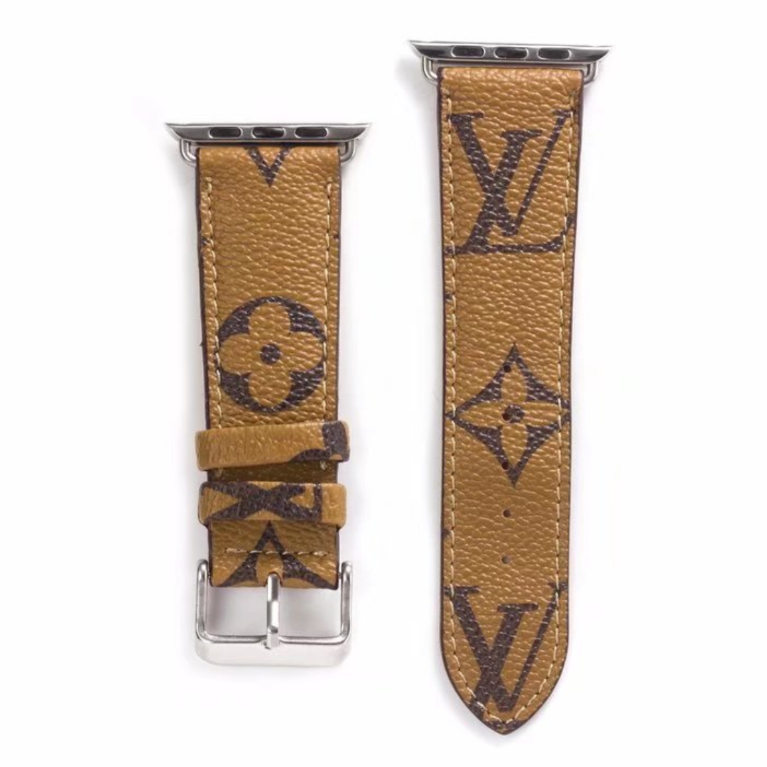 LV LIGHT-BROWN MONOGRAM LEATHER