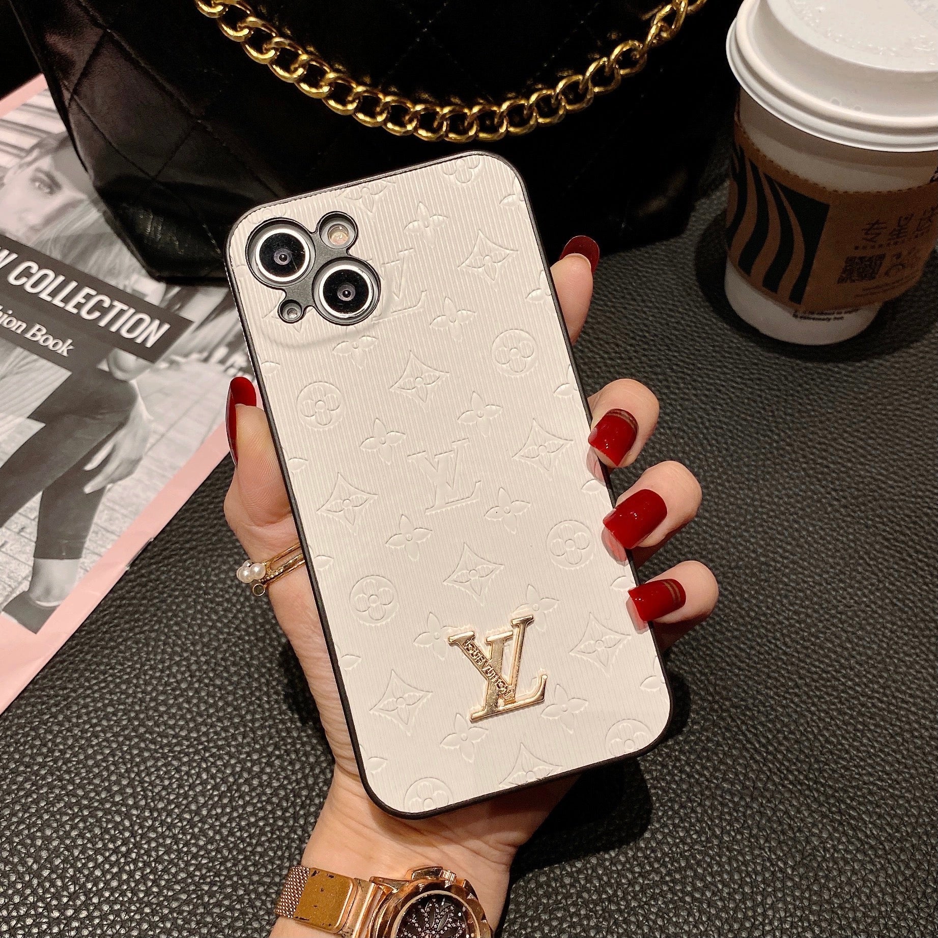 NYT LV Shine x Mono iPhone etui