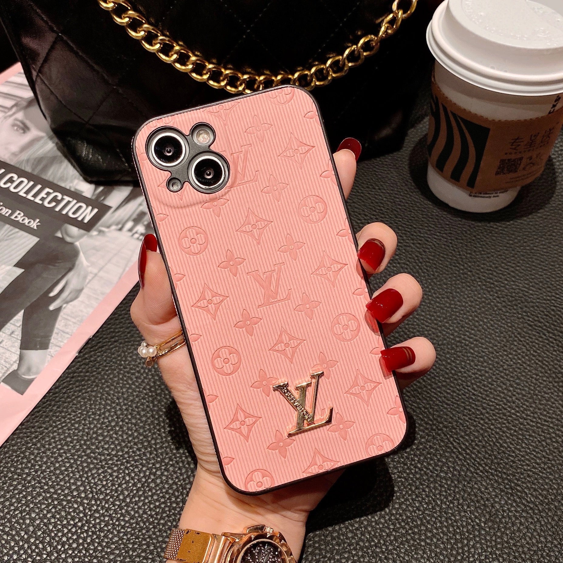 NYT LV Shine x Mono iPhone etui