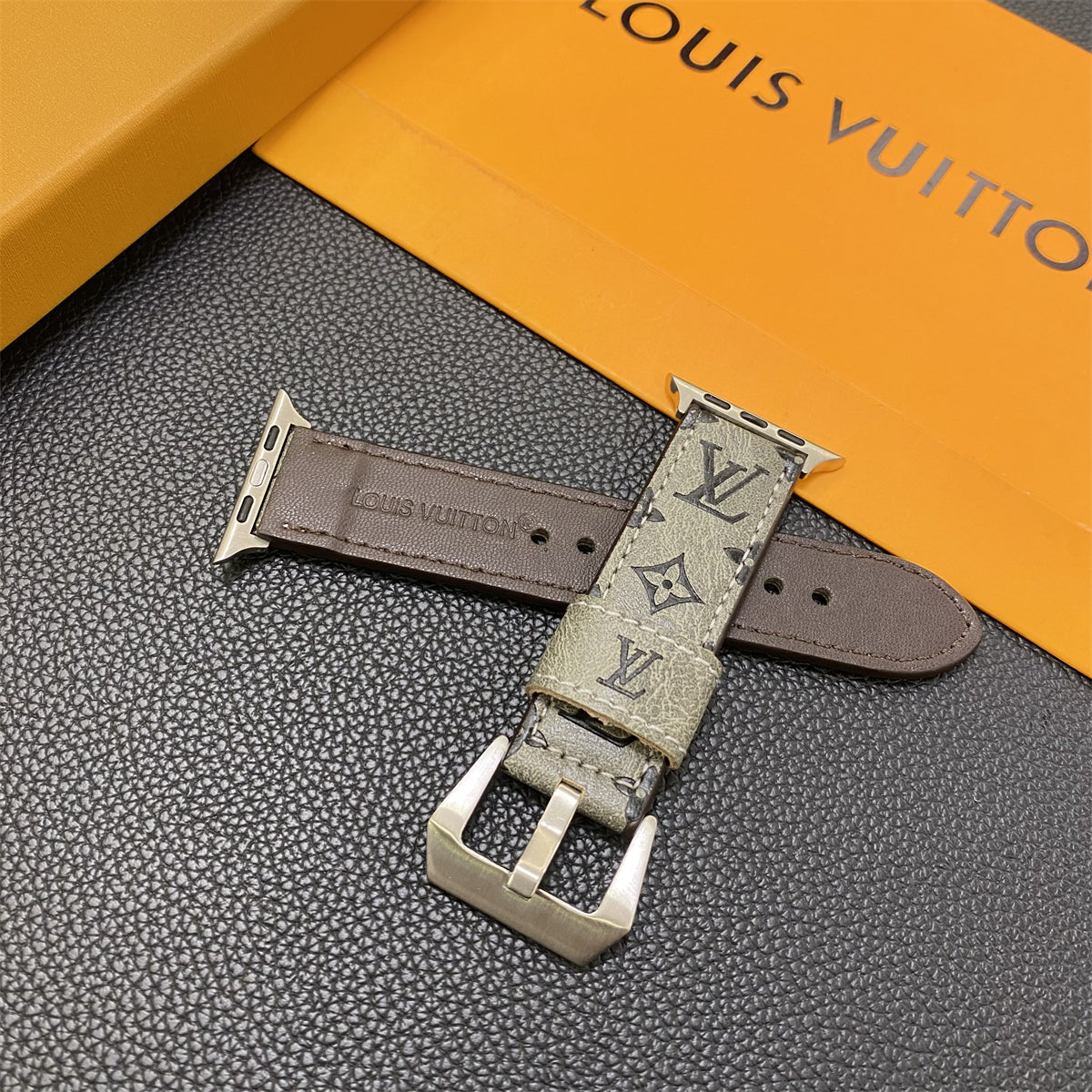 Skinn Monogram Apple Watch Band Skinn Brun-YH24422